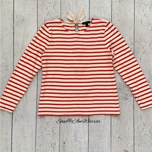 J.Crew striped bow tie back long sleeve t-shirt *shop@iamwarrior